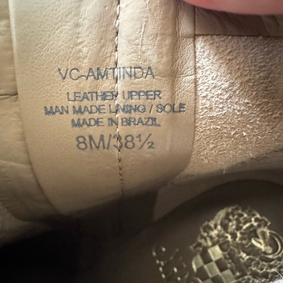 Vince Camuto Amtinda Tortilla Squared Toe Ankle Block Heeled Bootie- Size 8 - Picture 8 of 8